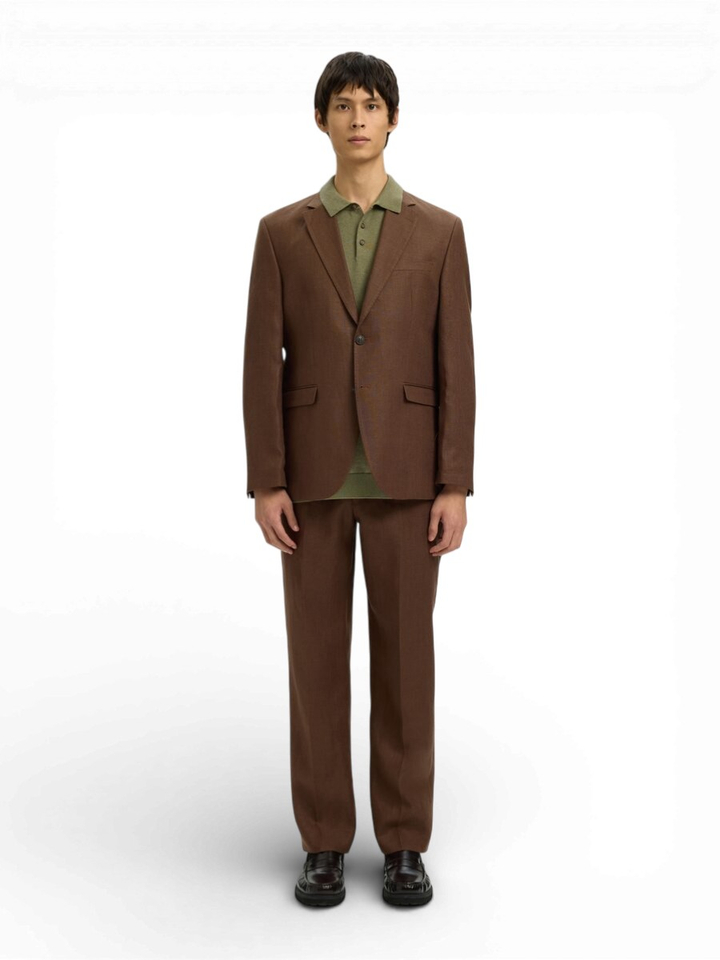 Kaki groene katoenen polo Selected 