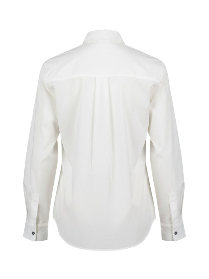 Witte blouse met strikkraag Joy Nathalie Vleeschouwer