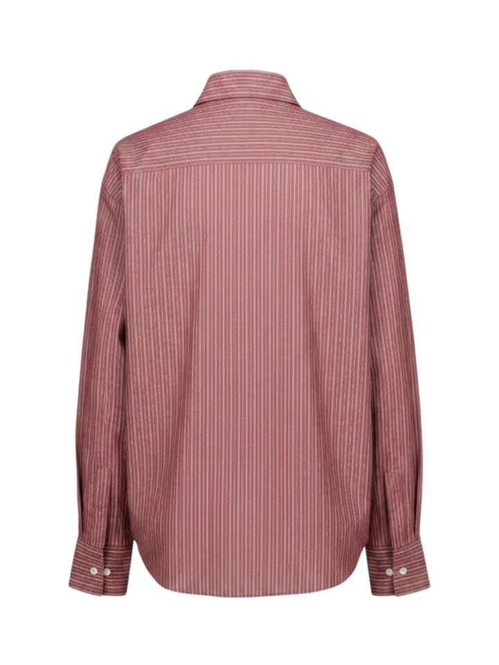 Bordeaux gestreepte blouse Hermine Nathalie Vleeschouwer