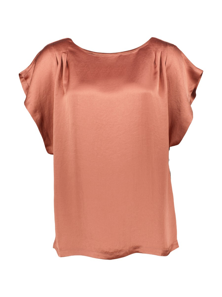 Roze blouse met korte mouwen Julie Nathalie Vleeschouwer