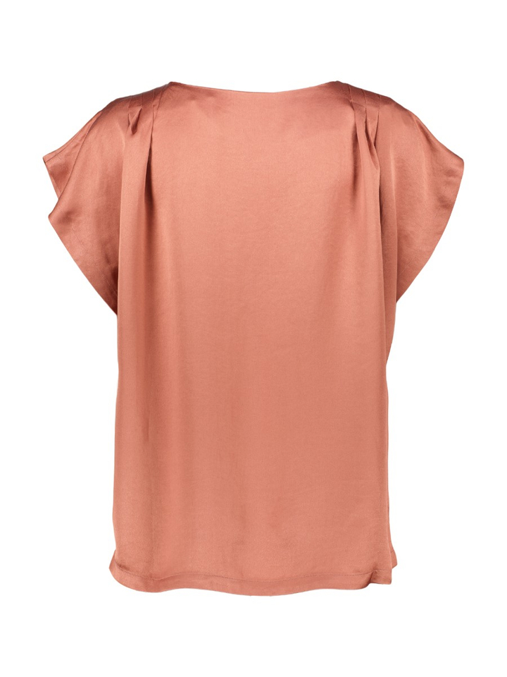 Roze blouse met korte mouwen Julie Nathalie Vleeschouwer