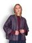 Elegante metallic jacquard cardigan met kimono-overslag Flenn Nathalie Vleeschouwer 