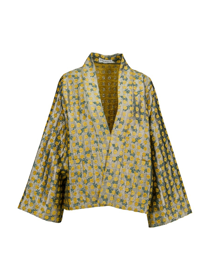 Goud kleurige kimono Flenn Nathalie Vleeschouwer