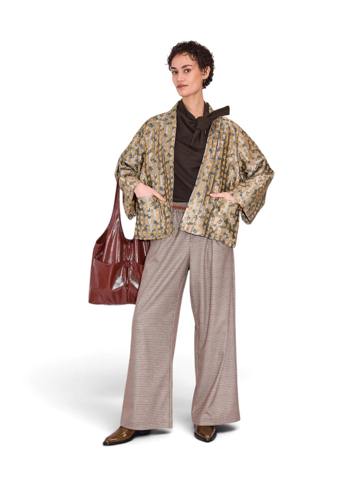 Goudkleurige kimono Flenn Nathalie Vleeschouwer