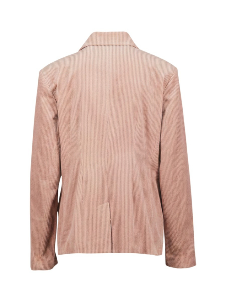 Roze blazer in ribfluweel Davos Nathalie Vleesschouwer