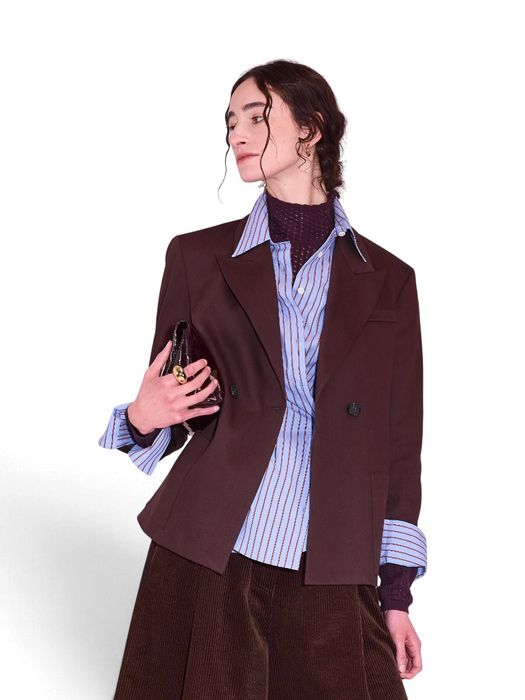 Bruine blazer DAVOS Nathalie Vleeschouwer