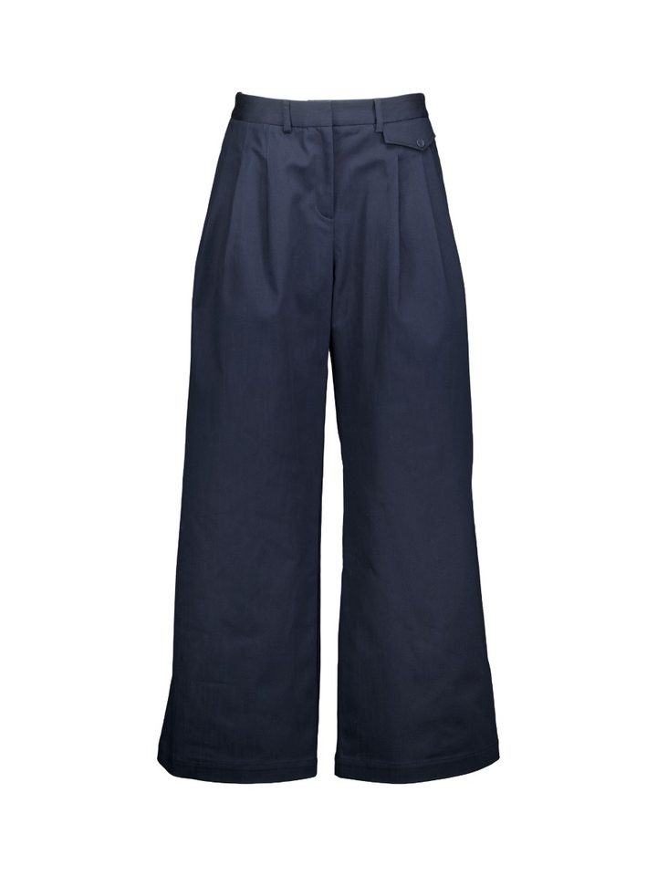 Donkerblauwe pantalon trui Guy Nathalie Vleeschouwer