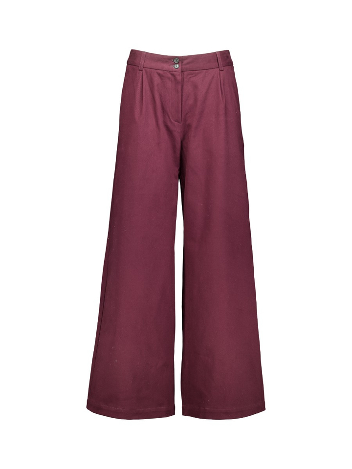 Bordeaux geklede broek Zoella Nathalie Vleeschouwer