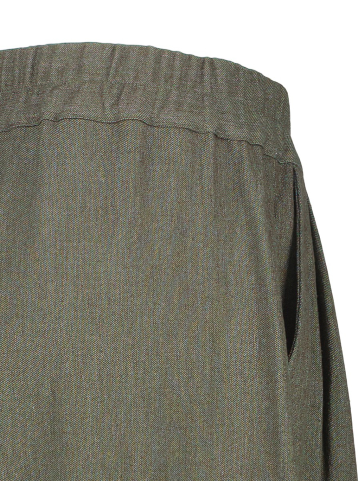 Donkergroene wijde broek Hardy Nathalie Vleeschouwer