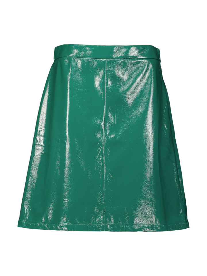 Groene rok in lederlook Jetty Nathalie Vleeschouwer