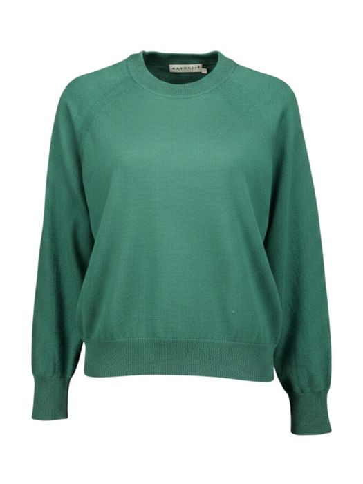 Groene fijne pull met ronde hals Java Nathalie Vleeschouwer