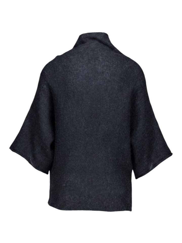 Midnight blue pull met alpaca wol Jinan Nathalie Vleeschouwer