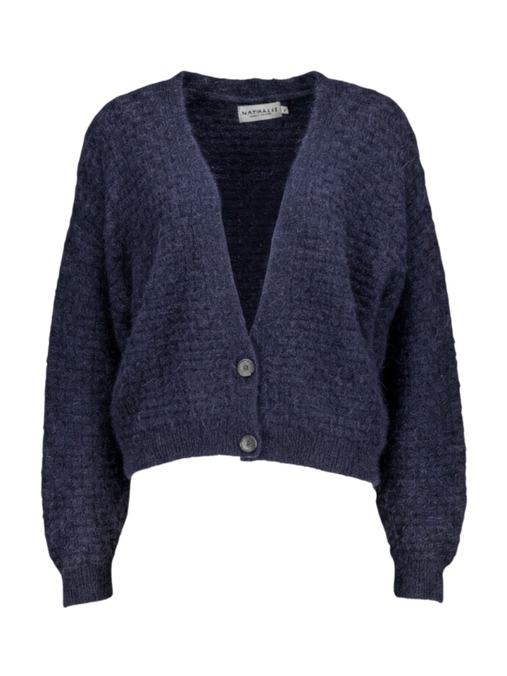 Donkerblauwe gilet met knopen Jilin Nathalie Vleeschouwer