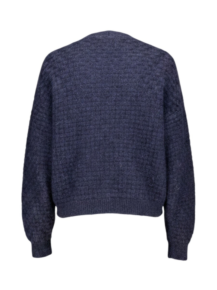 Donkerblauwe gilet met knopen Jilin Nathalie Vleeschouwer