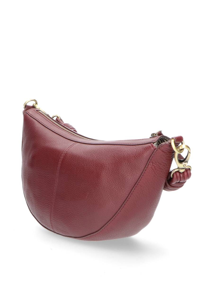 Bordeaux lederen handtas Leo Twisted Handle O My Bag 
