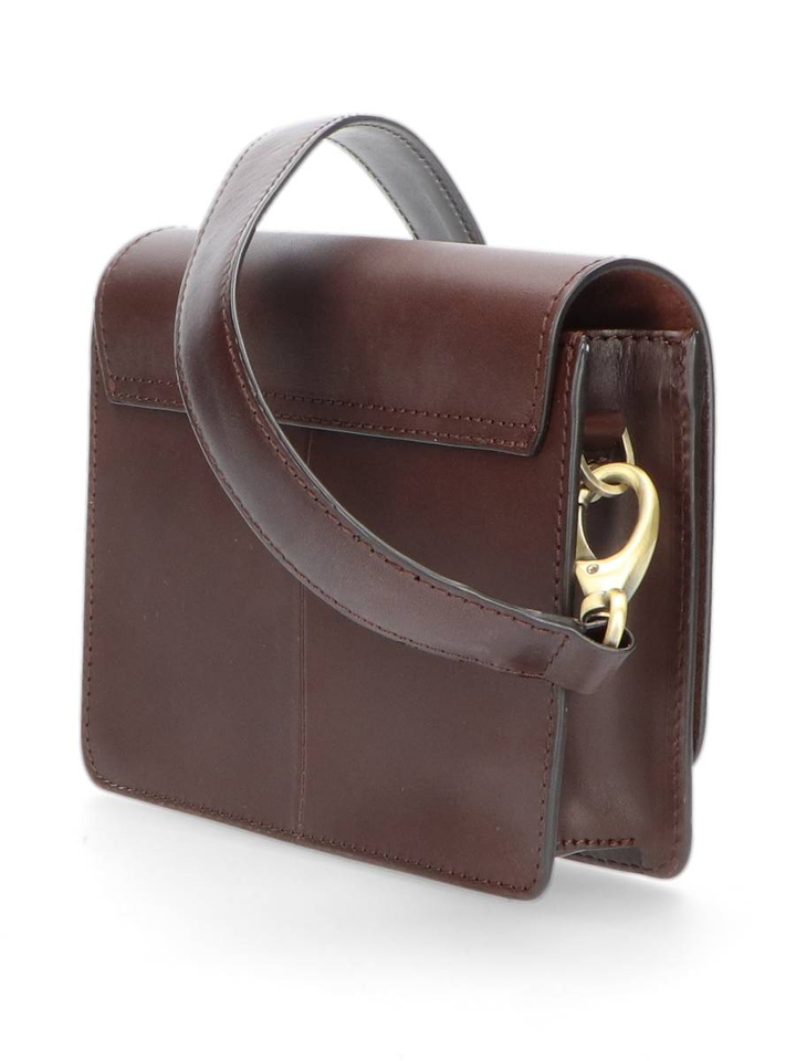 Bruine lederen crossbody Audrey Mini O My Bag 