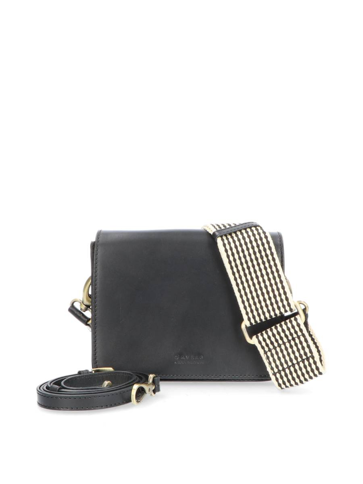Zwarte lederen crossbody Audrey Mini O My Bag
