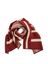 Bordeaux/beige gebreide sjaal Walkman Indee 