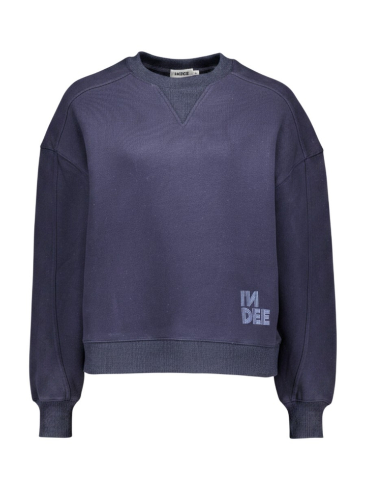 Blauwe katoenen sweater Wakame Indee