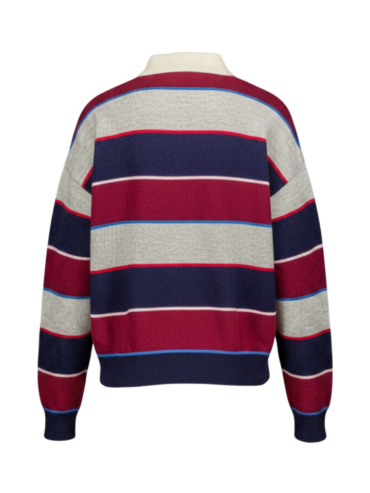 Multicolor wollen trui met polokraag Wishes Indee