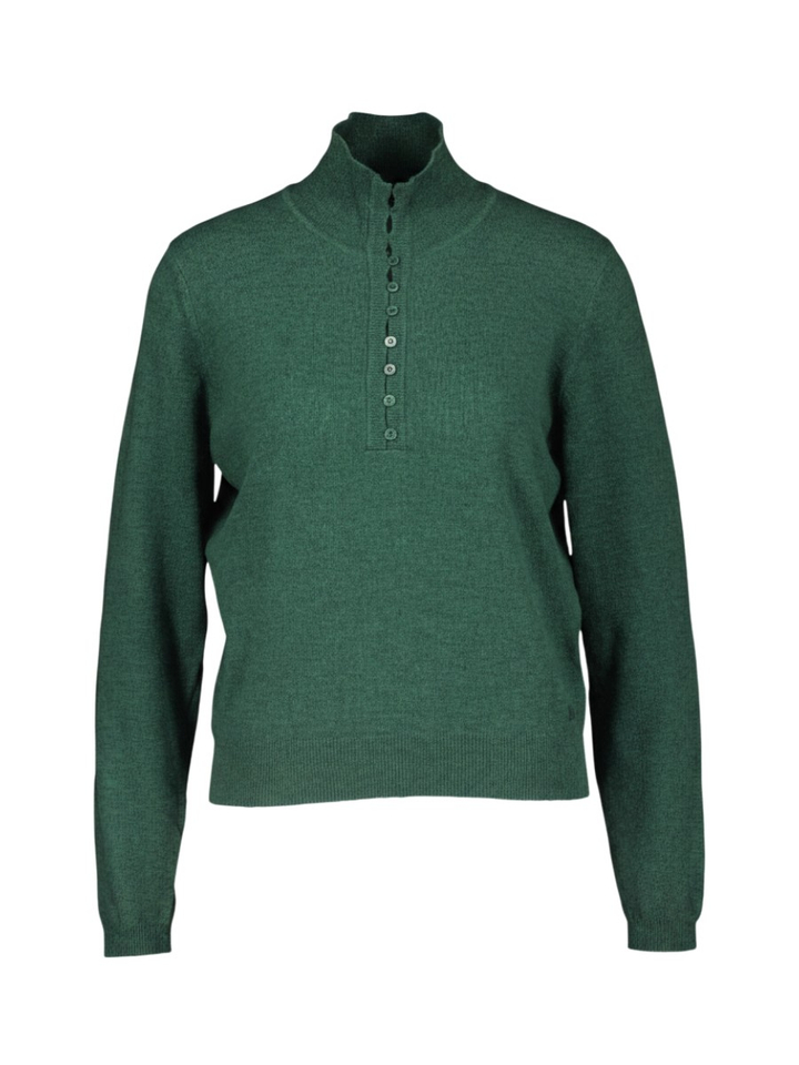 Groene pull met knoopjesdetail Wodden Indee