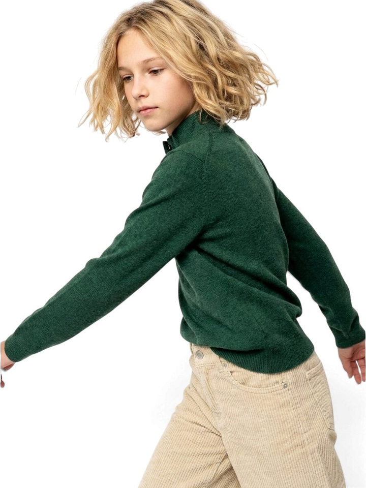 Groene pull met knoopjesdetail Wodden Indee 