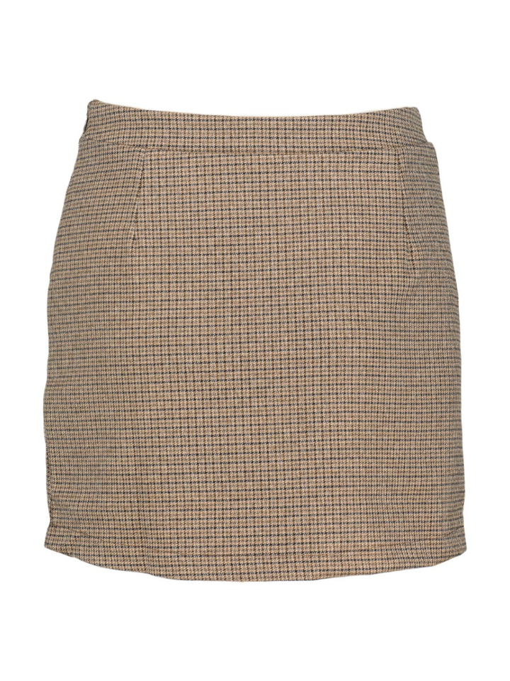 Caramelkleurige geruiten rok Wagram Indee