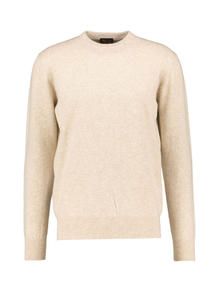 Beige lamswollen trui Osborne