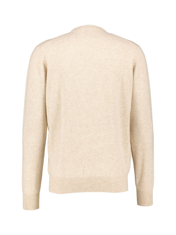 Beige lamswollen trui Osborne