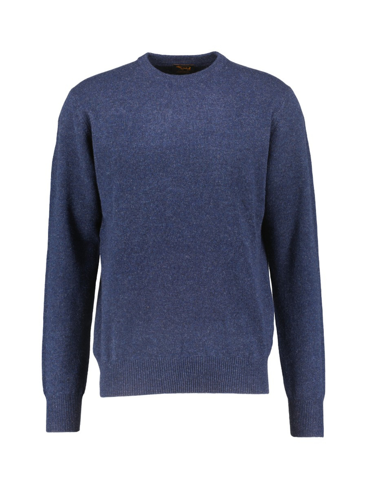 Blauwe lamswollen trui Osborne