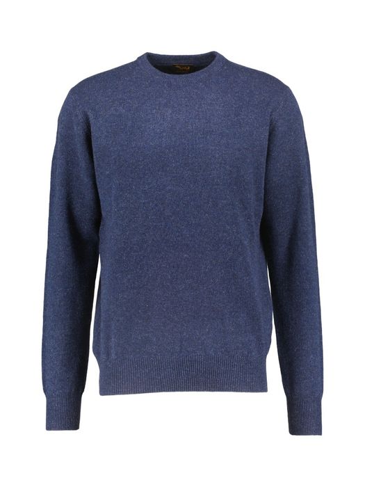 Blauwe lamswollen trui Osborne