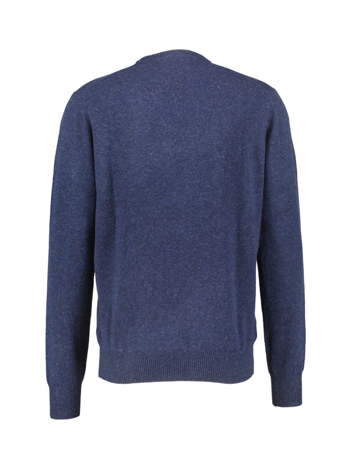Blauwe lamswollen trui Osborne