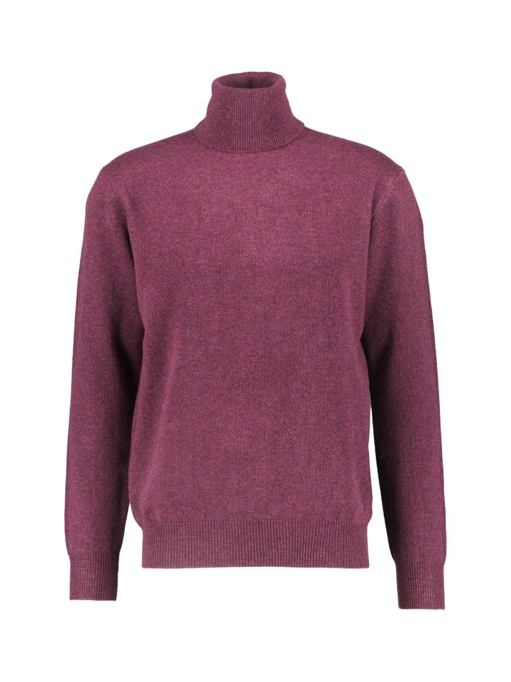 Bordeaux lamswollen rolkraag Osborne