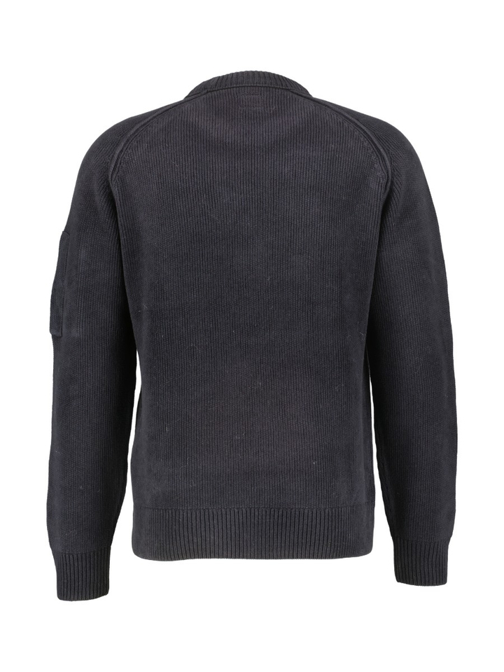 Donkerblauwe trui met ronde hals CP Company