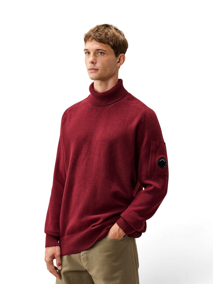 Kersenrode lamswollen coltrui CP Company