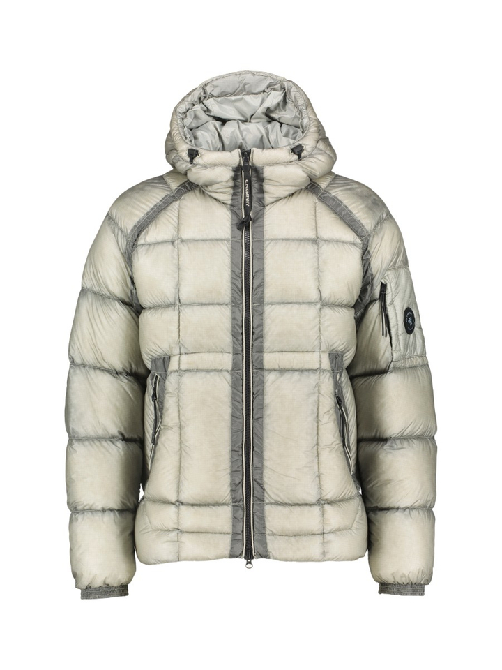 Groene padded jas met fijn ruitmotief CP Company