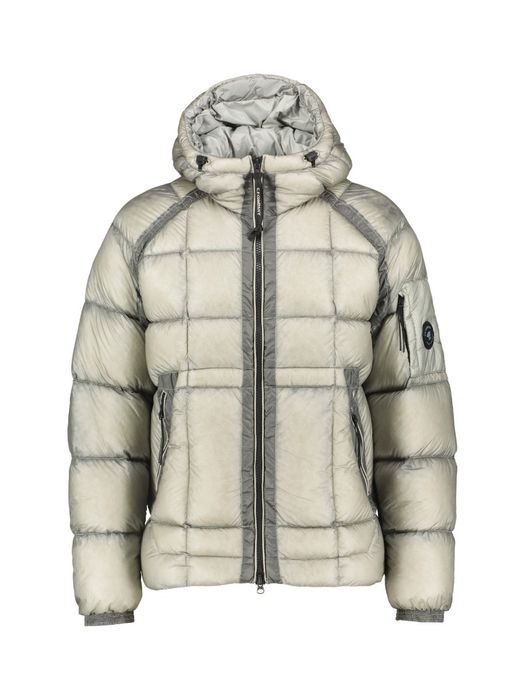 Groene padded jas met fijn ruitmotief CP Company