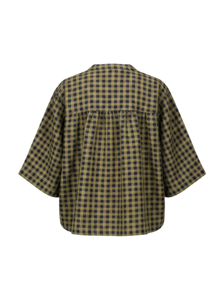 Groene geruite bloes Jess By-Bar