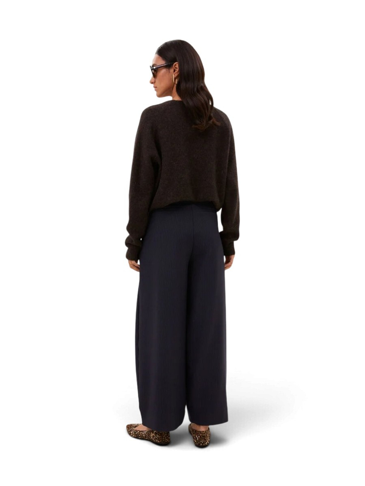 Donkerbruine trui met alpaca wol Polly By-Bar