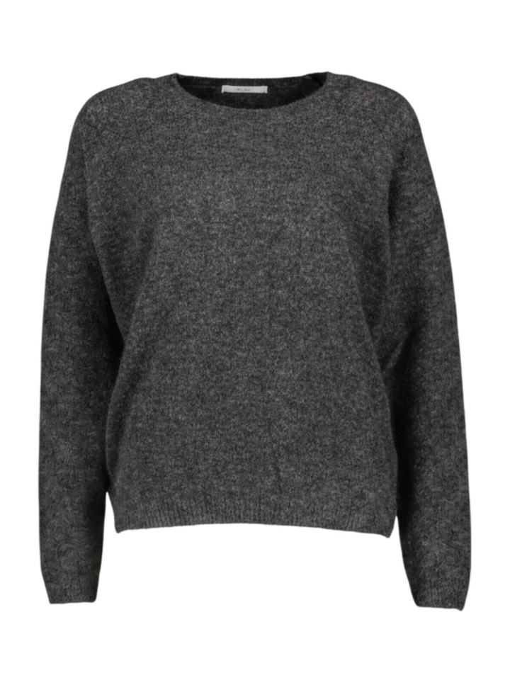 Donkergrijze pull met ronde hals Polly By-Bar