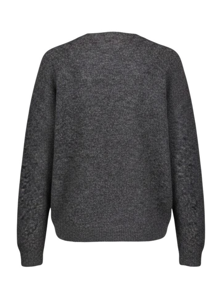 Donkergrijze pull met ronde hals Polly By-Bar