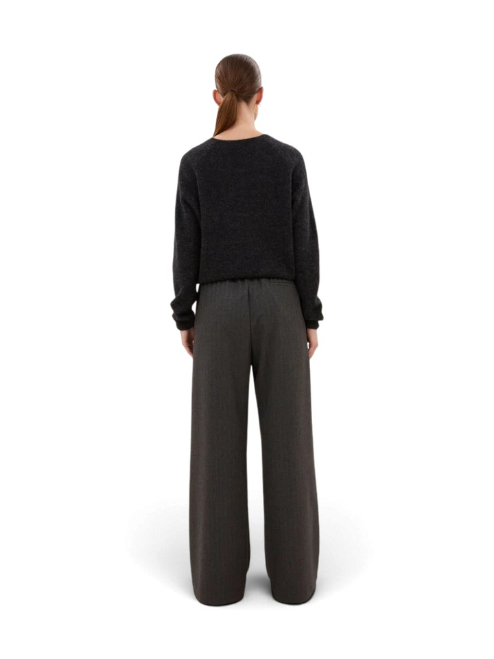 Donkergrijze pull met ronde hals Polly By-Bar
