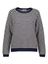 Blauw en beige gestreepte pull met alpaca wol Sally By-Bar 