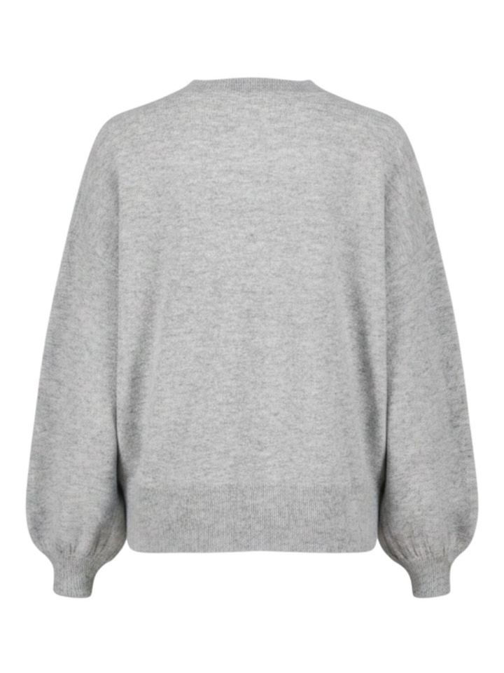 Grijze pull met ronde hals SAMMIE By-Bar