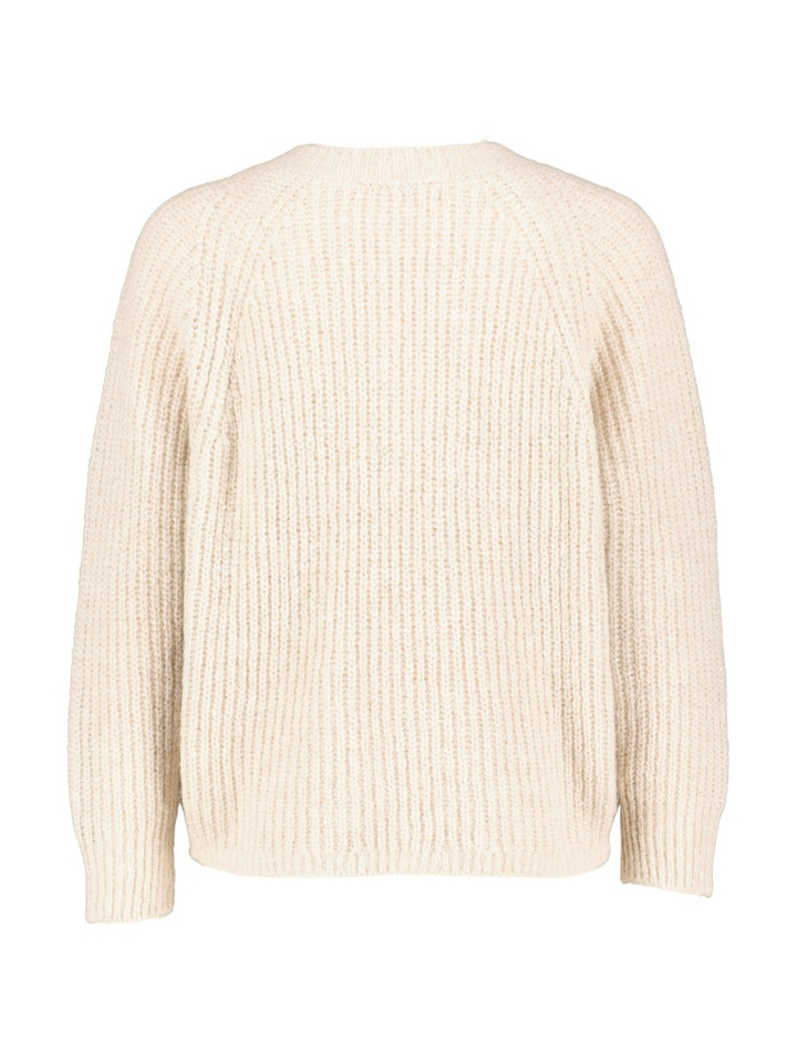 Beige v-hals trui Lune By-Bar