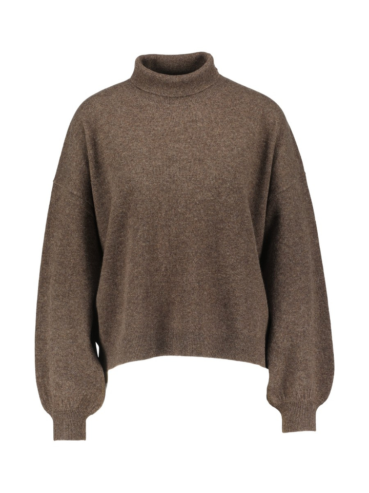 Bruine merino rolkraag Sammie By-Bar