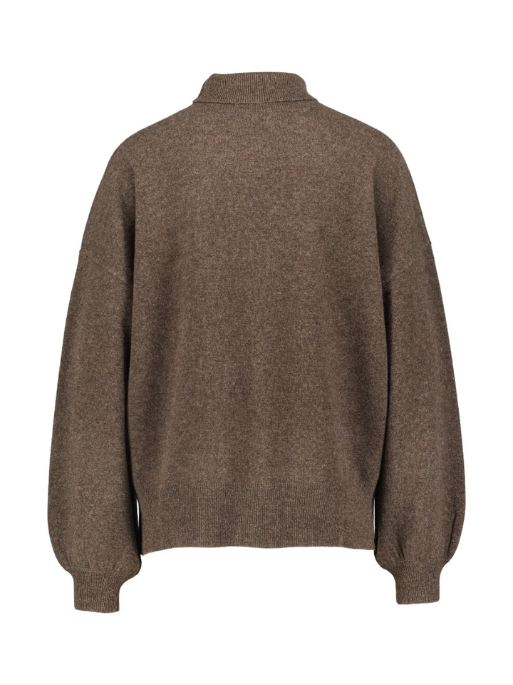 Bruine merino rolkraag Sammie By-Bar