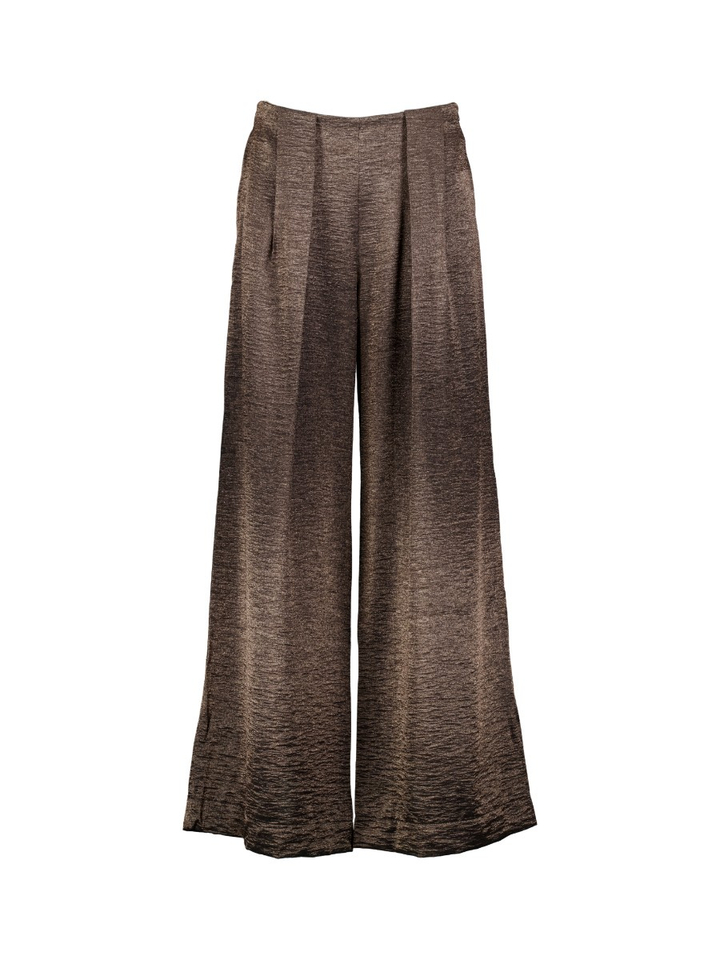 Bruine broek met bandplooi Lodi B-Bar
