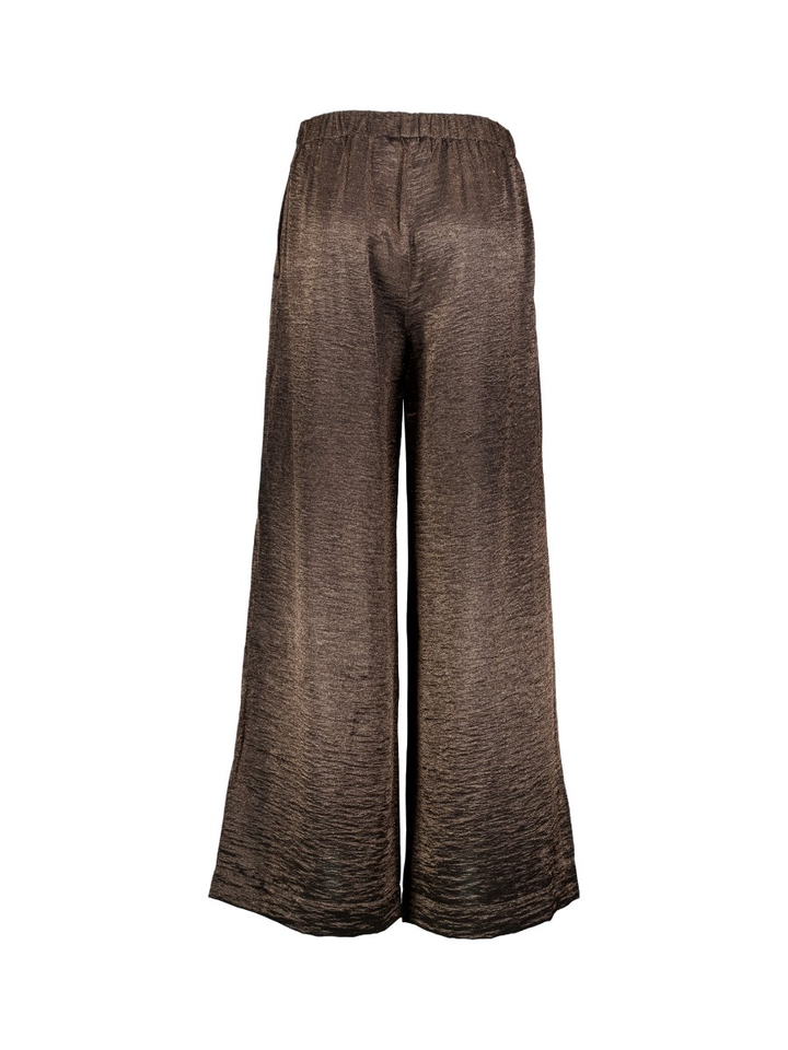 Bruine broek met bandplooi Lodi B-Bar