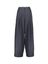 Donkerblauwe gestreepte wijde broek met bandplooien Frida By-Bar